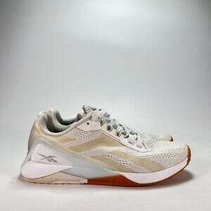 Reebok Nano X1 White Beige Training Athletic Shoes TY3501 Women's Size 8